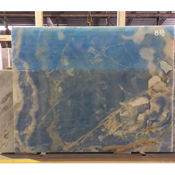 Popular Natural Marble Blue Onyx Stone Slabs